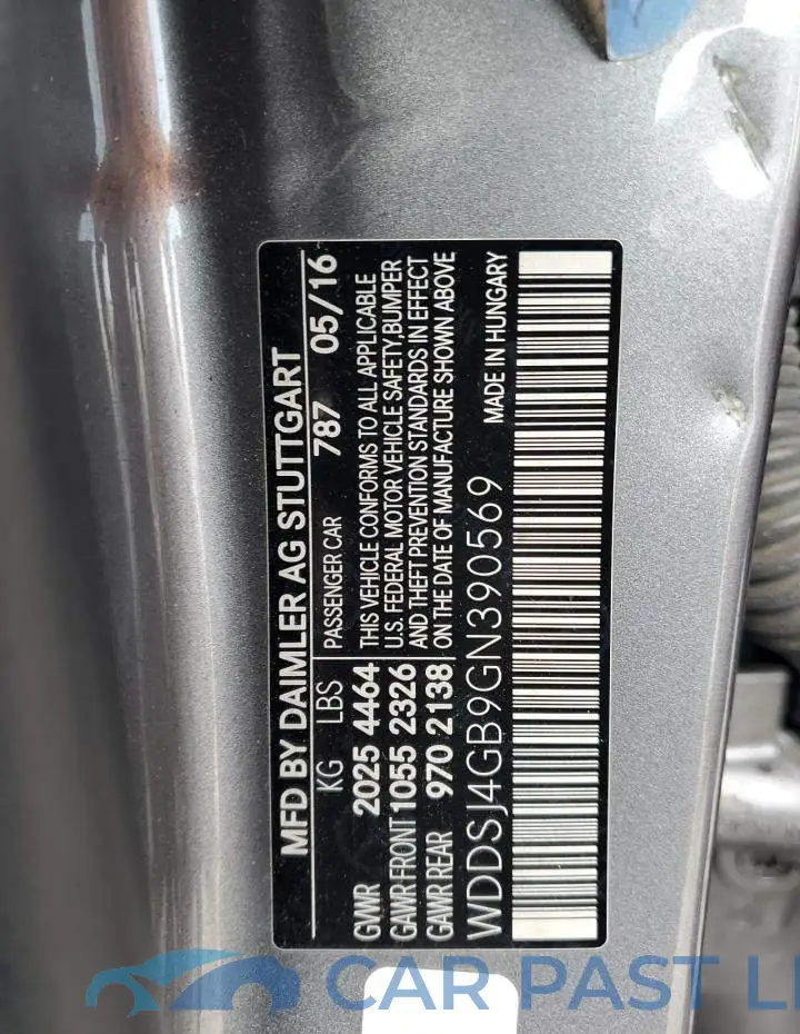 WDDSJ4GB9GN390569# 12