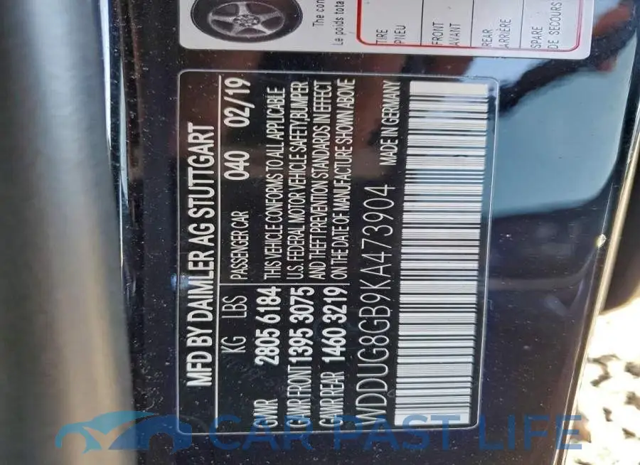 WDDUG8GB9KA473904# 12