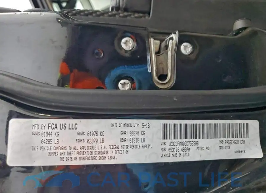 1C3CDFAA0GD752588# 13