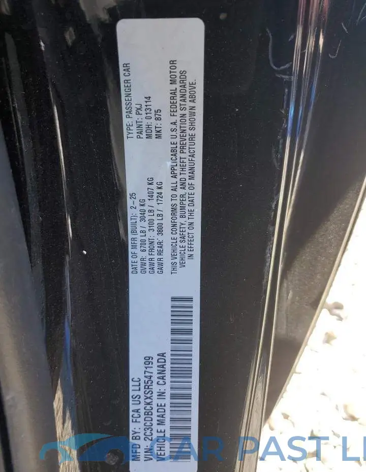 2C3CDBCKXSR547199# 12