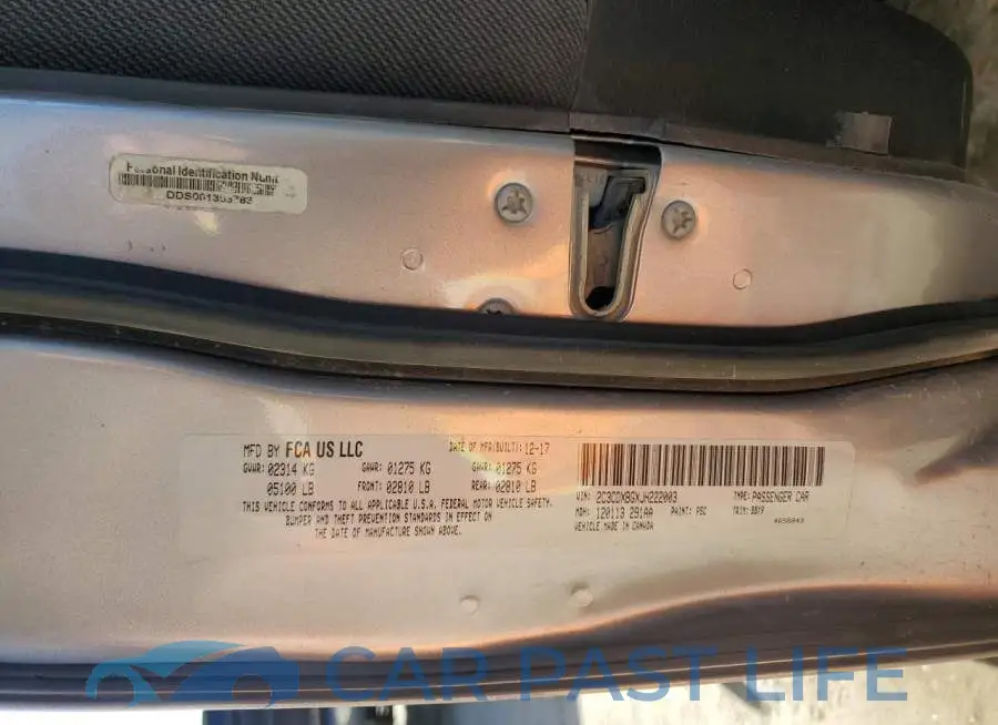2C3CDXBGXJH222003# 12