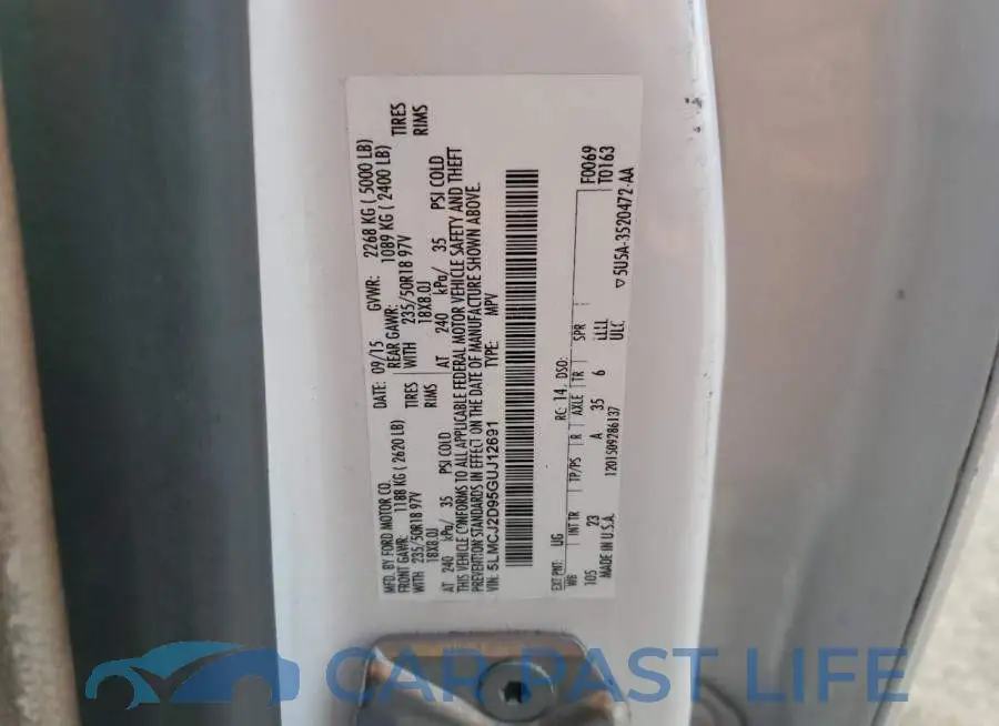 5LMCJ2D95GUJ12691# 13