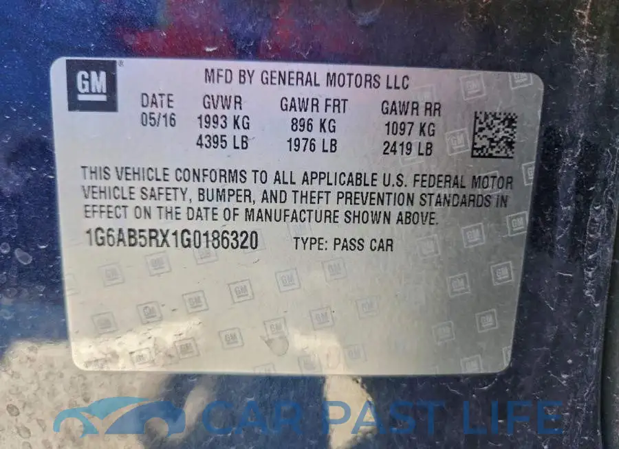 1G6AB5RX1G0186320# 13