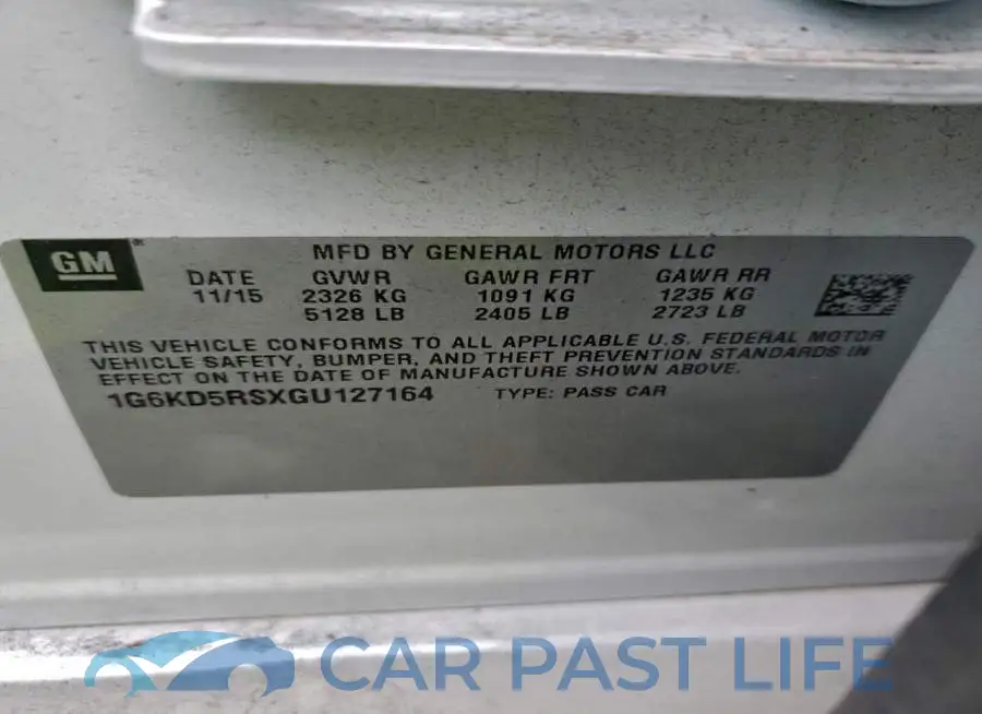 1G6KD5RSXGU127164# 13