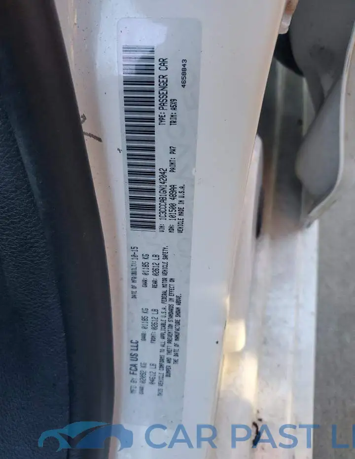 1C3CCCAB1GN142042# 12