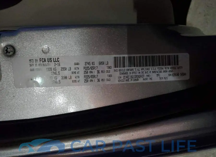 2C4RC1BG1GR282437# 13