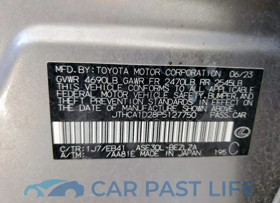 JTHCA1D28P5127750# 12