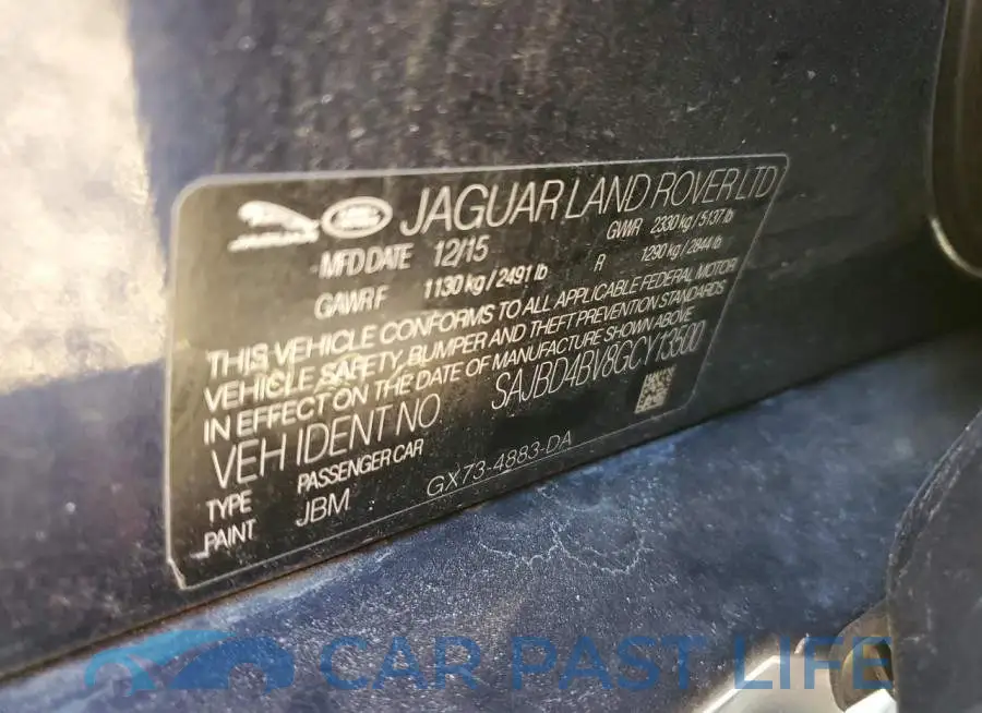 SAJBD4BV8GCY13500# 13