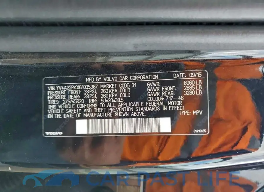 YV4A22PKXG1035387# 12