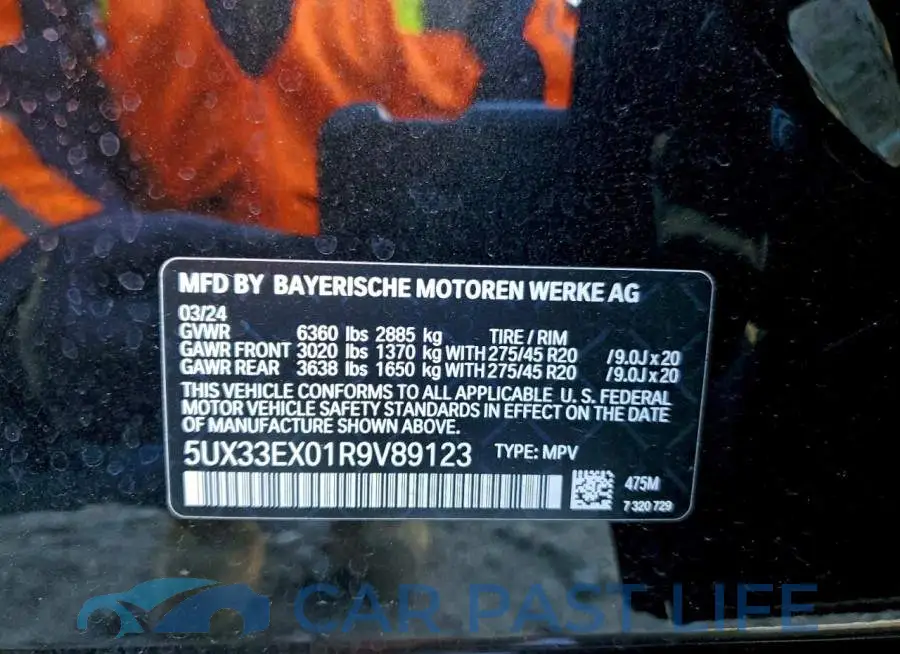 5UX33EX01R9V89123# 13