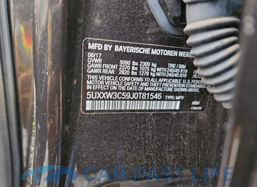 5UXXW3C59J0T81546# 12