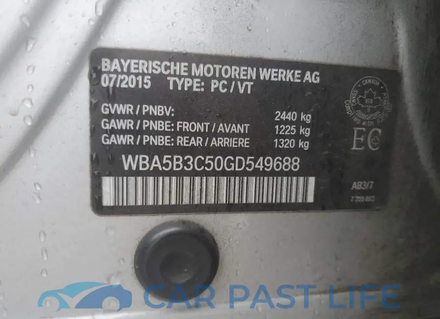 WBA5B3C50GD549688# 12