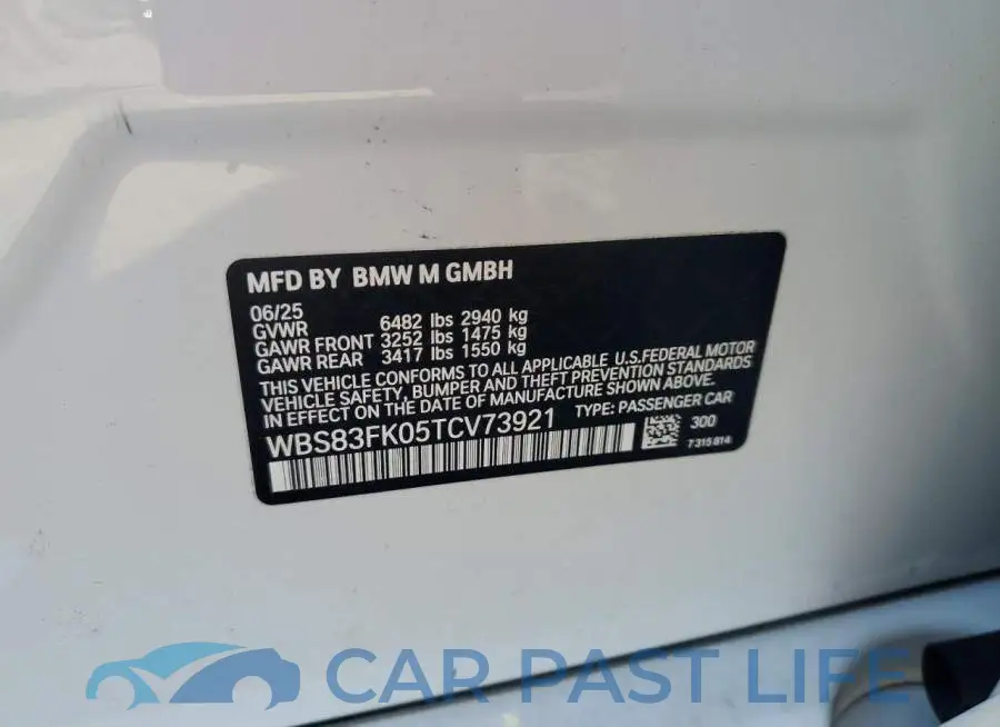 WBS83FK05TCV73921# 12