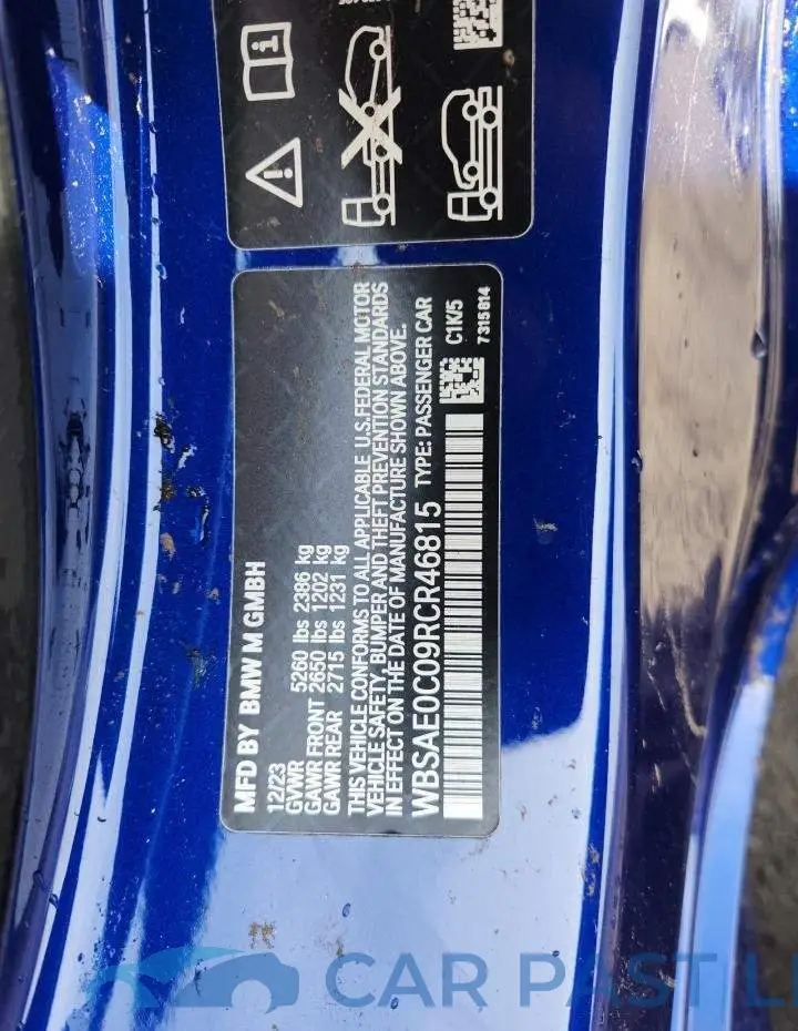 WBSAE0C09RCR46815# 12