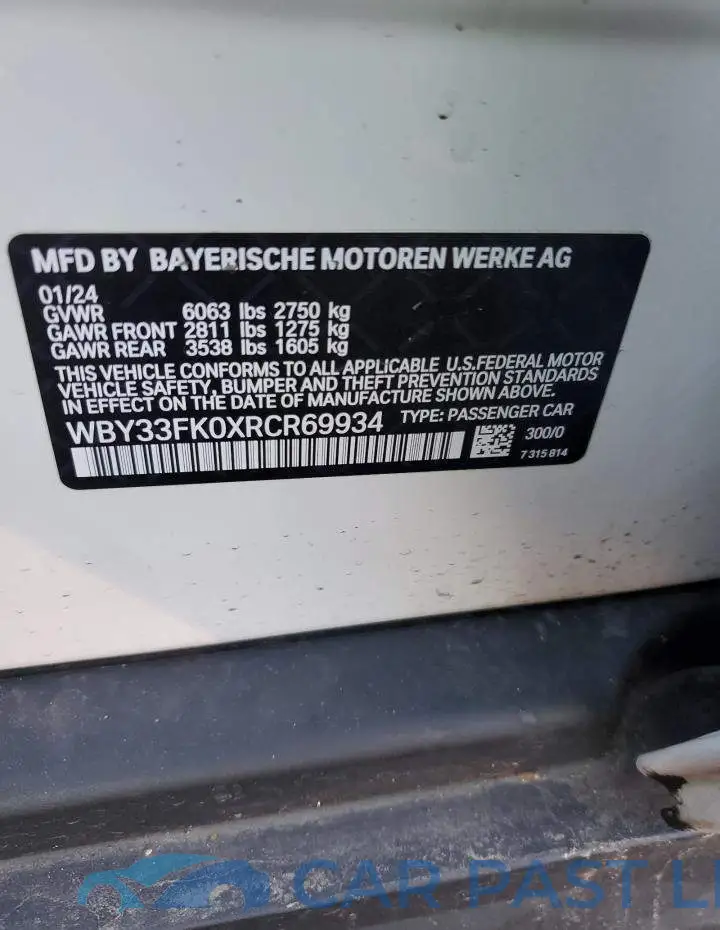 WBY33FK0XRCR69934# 13