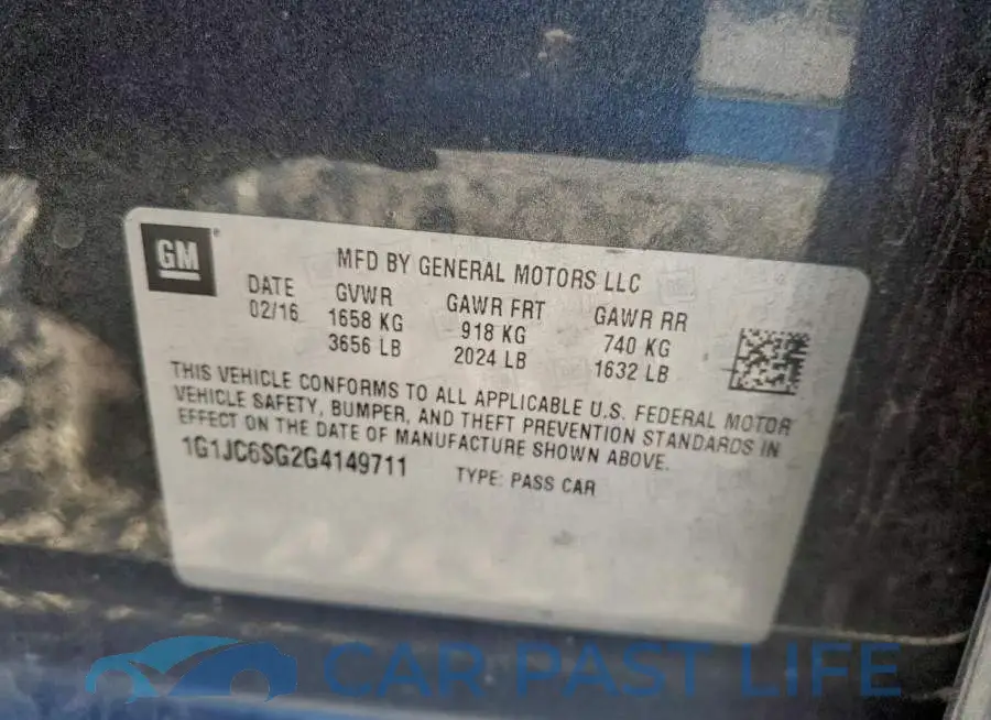 1G1JC6SG2G4149711# 12