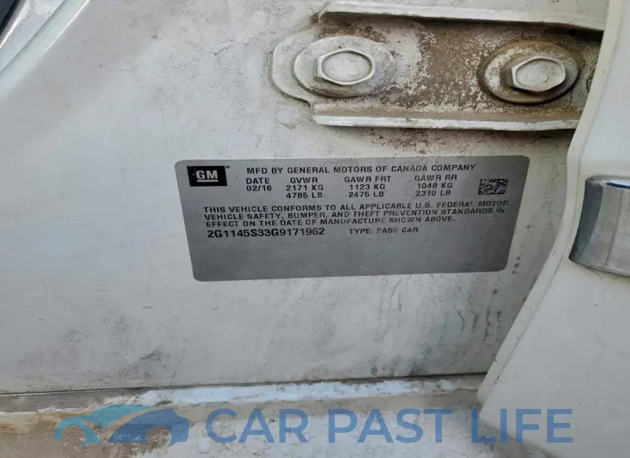 2G1145S33G9171962# 12