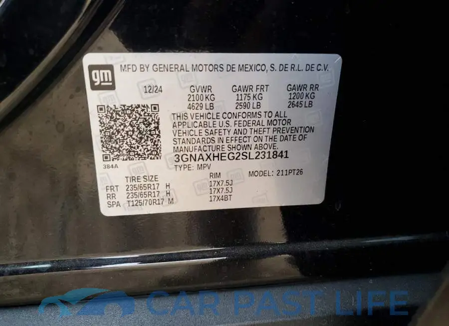 3GNAXHEG2SL231841# 12