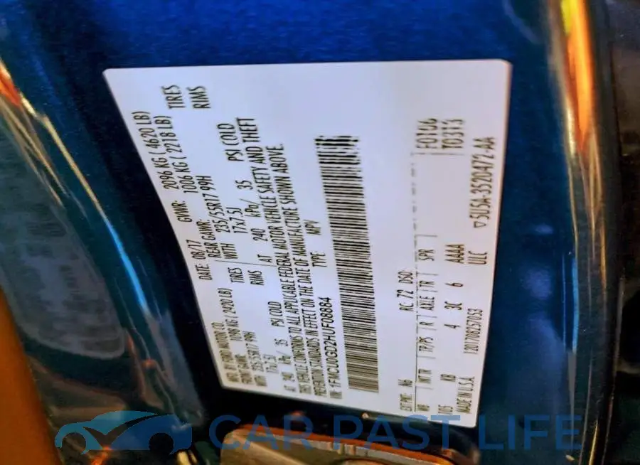 1FMCU0GD2HUF08884# 13