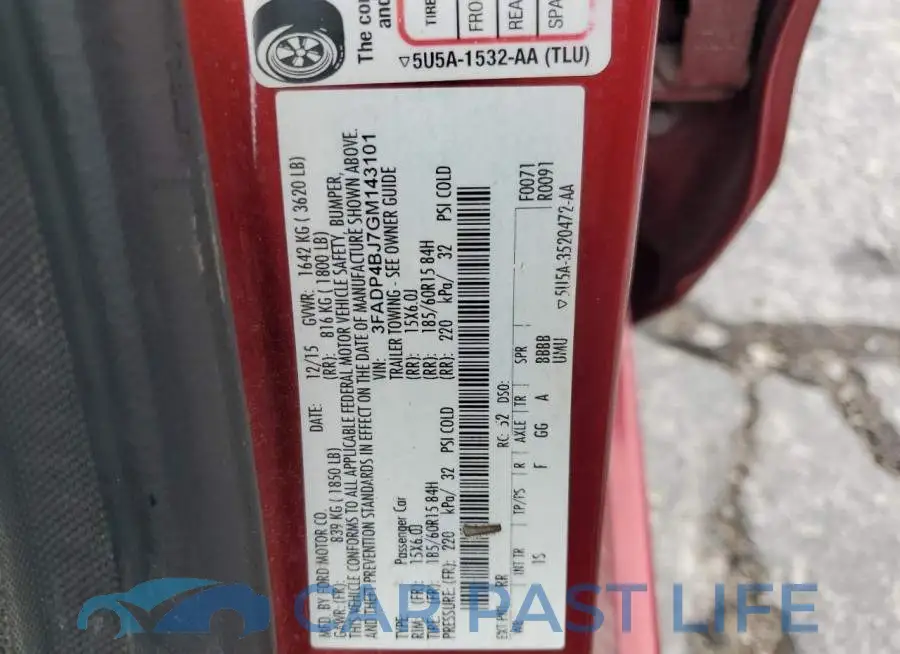 3FADP4BJ7GM143101# 12
