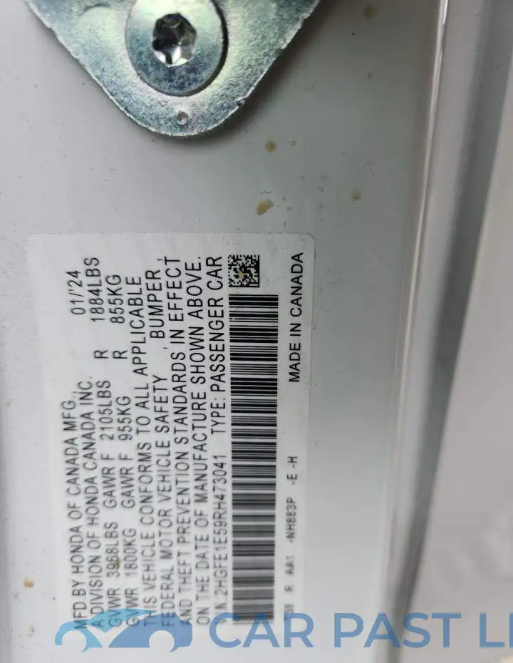2HGFE1E59RH473041# 13