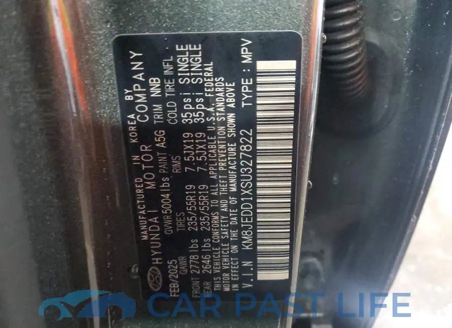 KM8JEDD1XSU327822# 14
