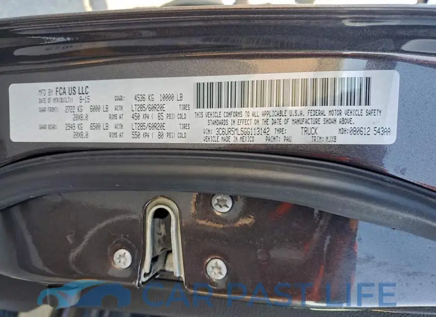 3C6UR5ML5GG113142# 12