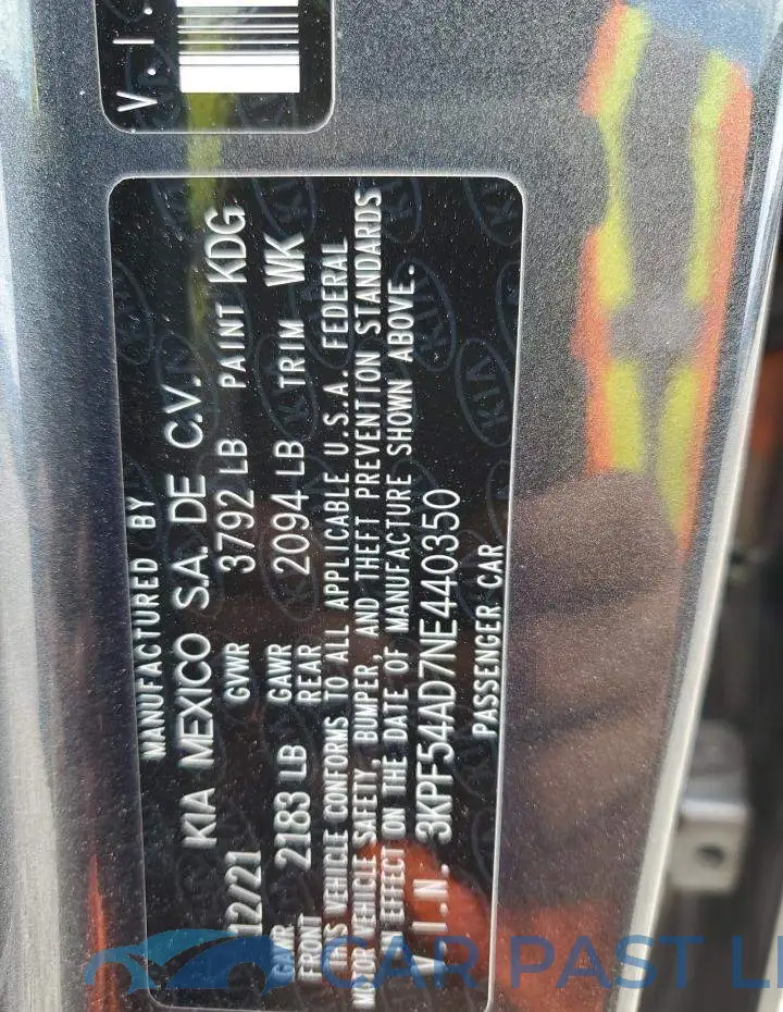 3KPF54AD7NE440350# 13
