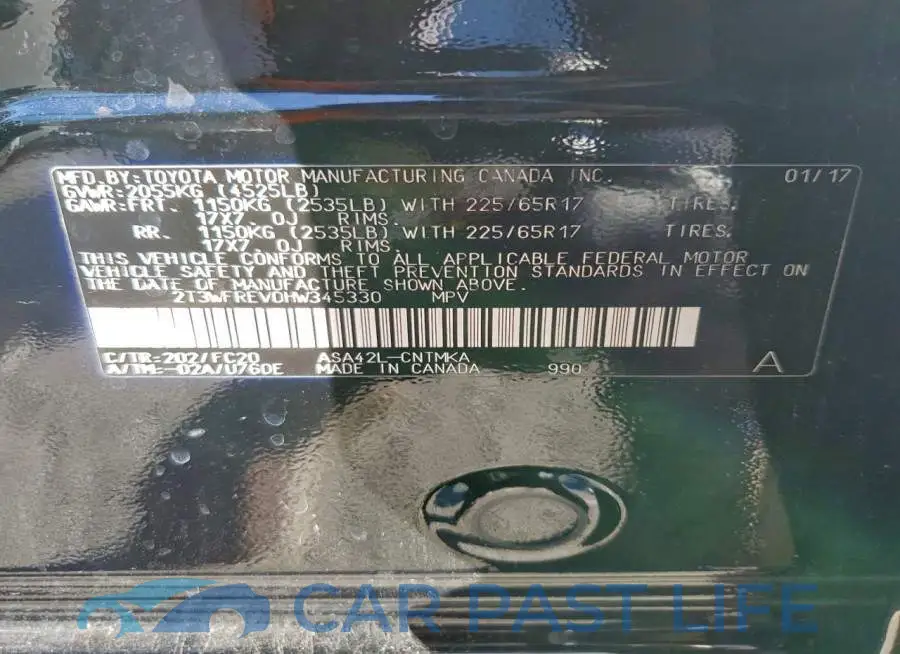 2T3WFREV0HW345330# 14