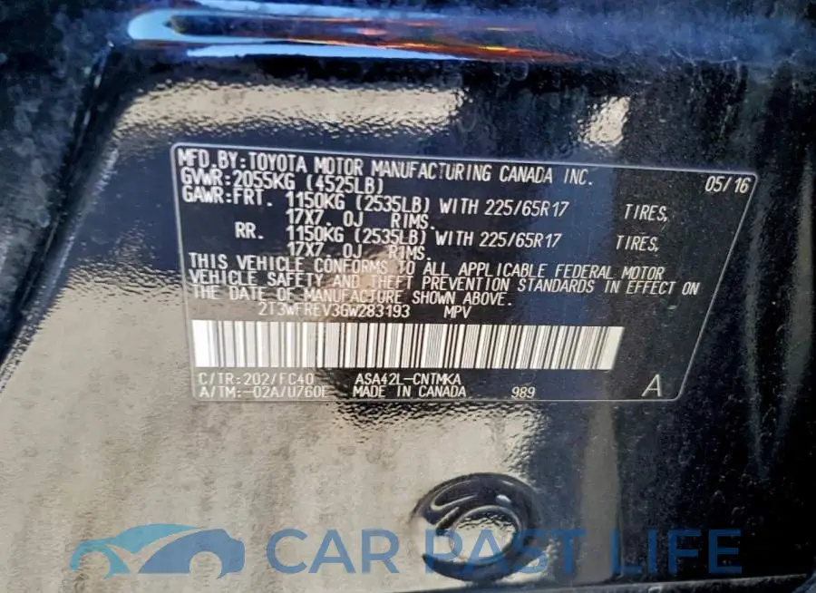 2T3WFREV3GW283193# 14