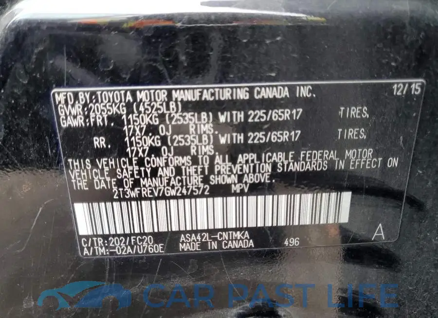2T3WFREV7GW247572# 14