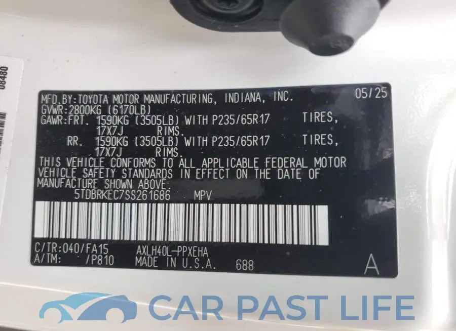 5TDBRKEC7SS261686# 13