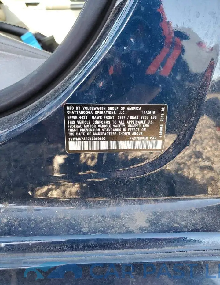 1VWMA7A37KC009602# 12