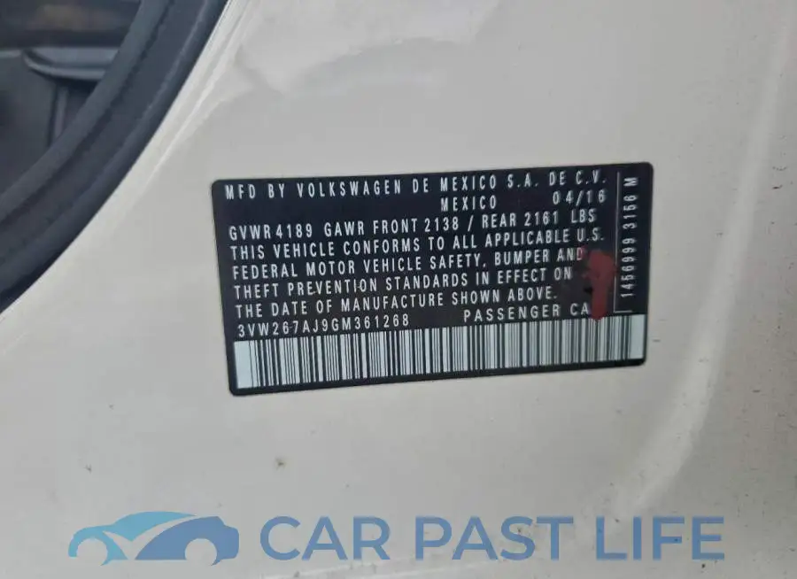 3VW267AJ9GM361268# 13