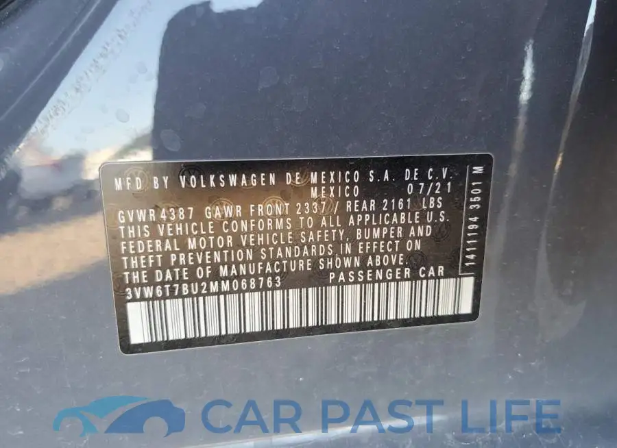 3VW6T7BU2MM068763# 13