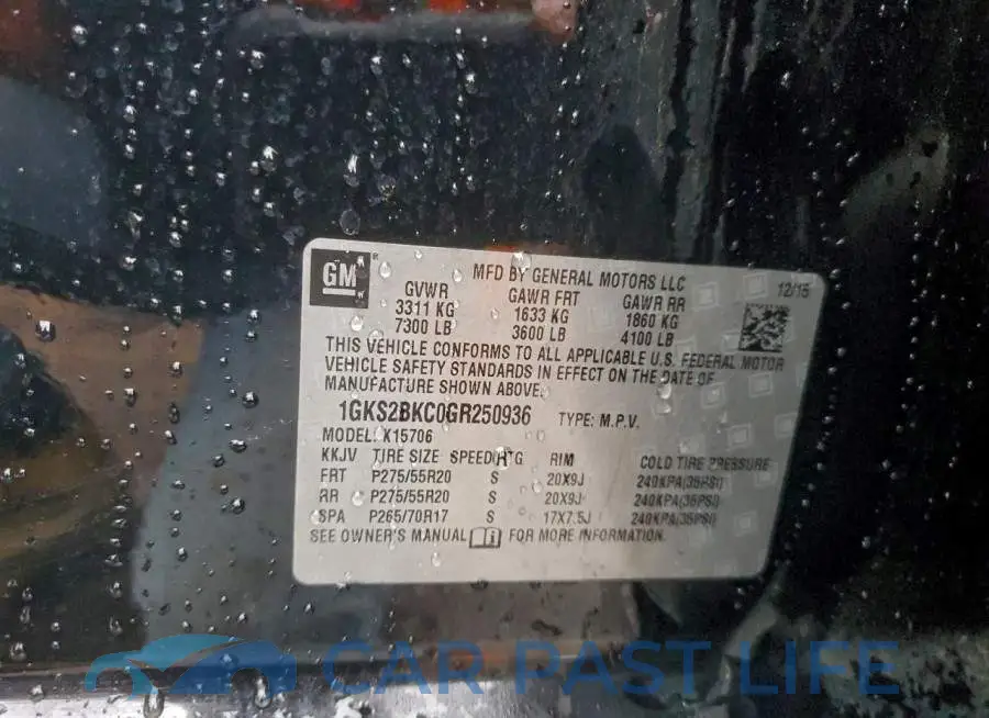 1GKS2BKC0GR250936# 14
