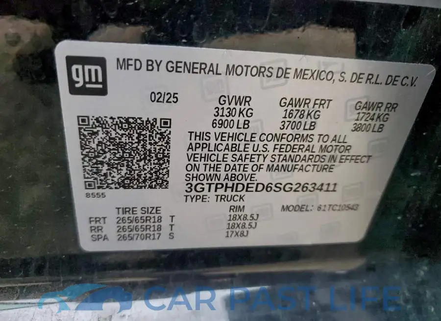 3GTPHDED6SG263411# 12