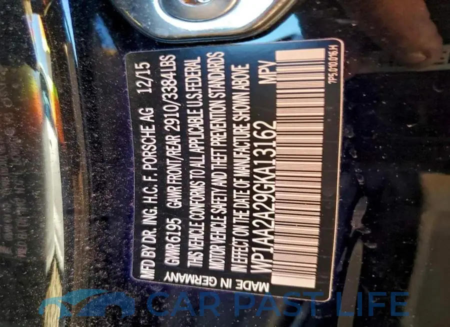 WP1AA2A29GKA13162# 13