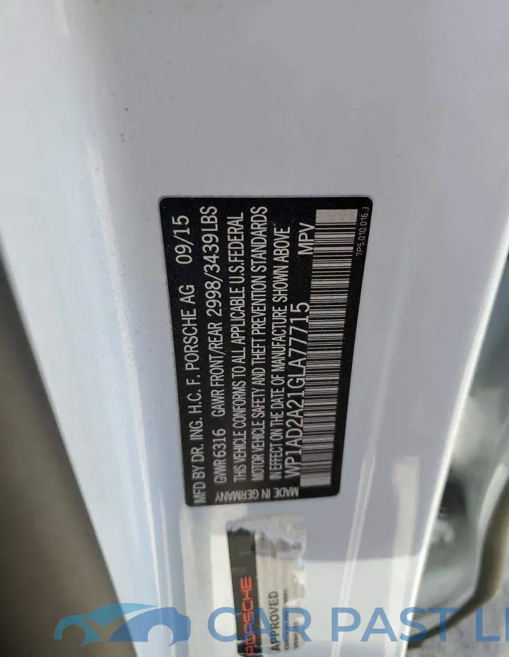 WP1AD2A21GLA77715# 13