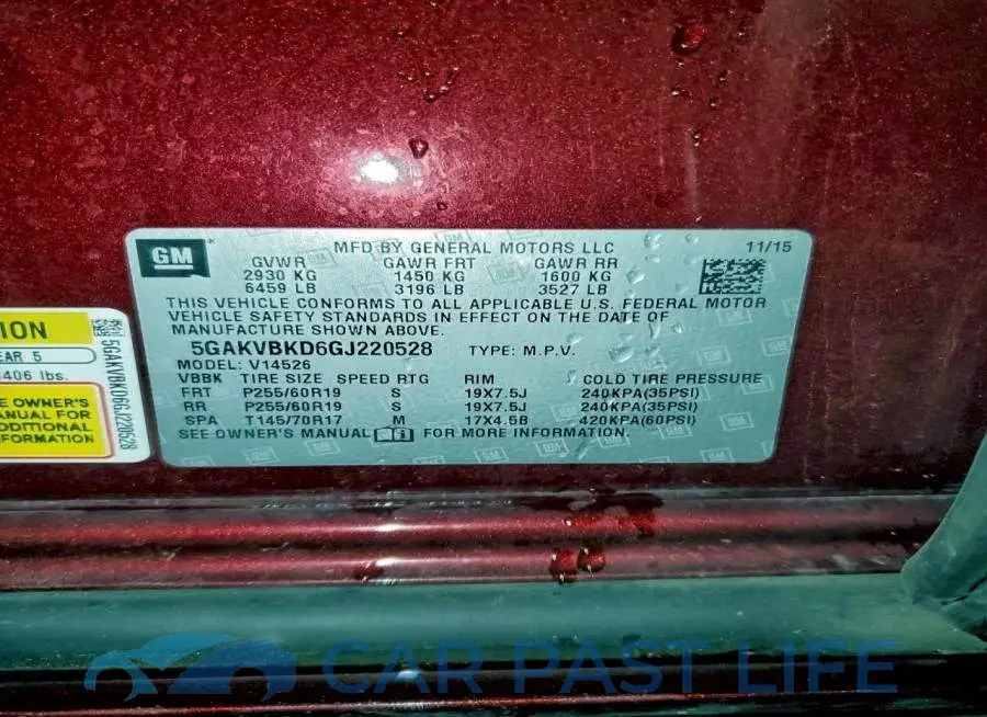 5GAKVBKD6GJ220528# 13