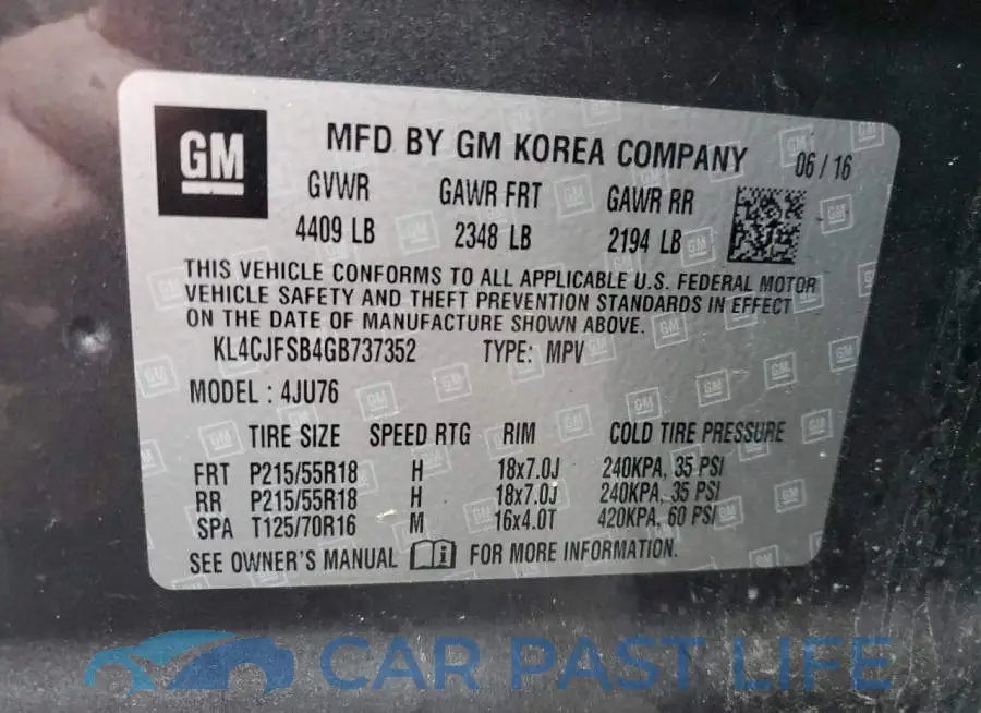 KL4CJFSB4GB737352# 13