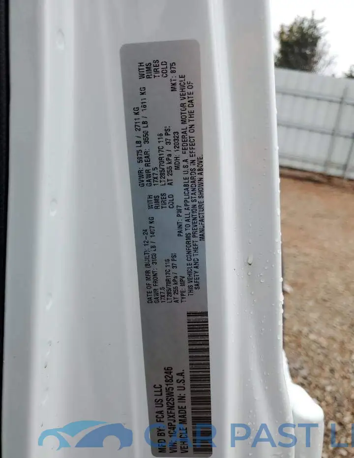 1C4PJXFN2SW518246# 14