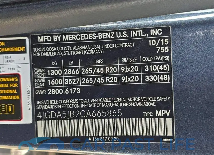 4JGDA5JB2GA665865# 10