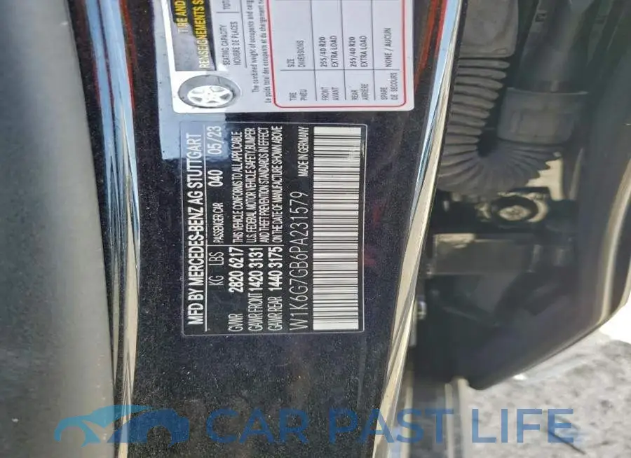 W1K6G7GB6PA231579# 13