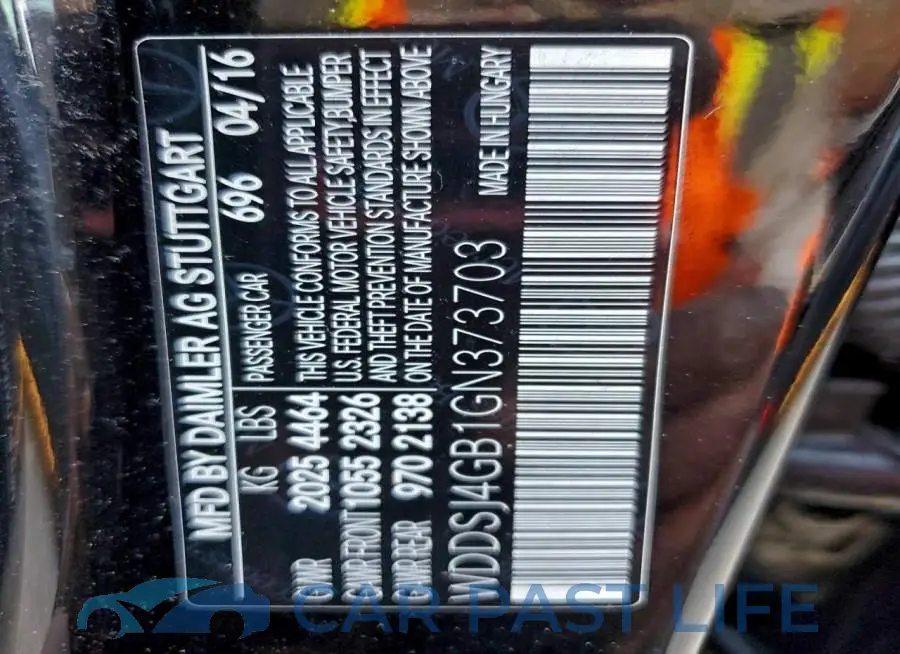 WDDSJ4GB1GN373703# 12
