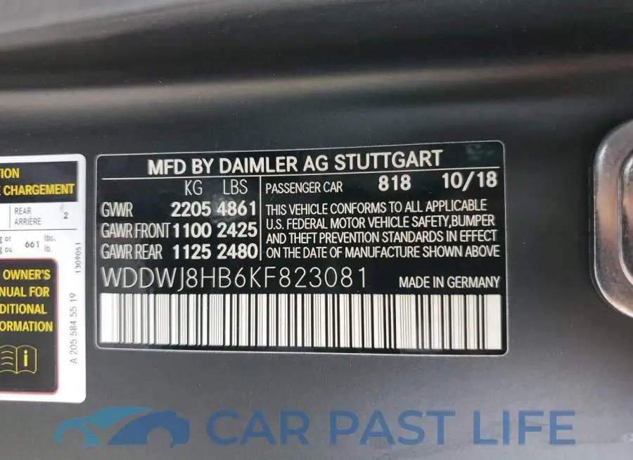 WDDWJ8HB6KF823081# 13