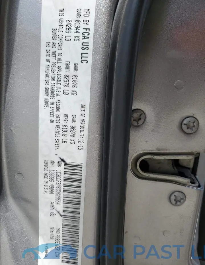 1C3CDFBA6GD629554# 12
