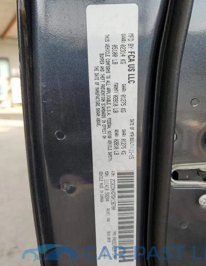 2C3CDXHG7GH136700# 12