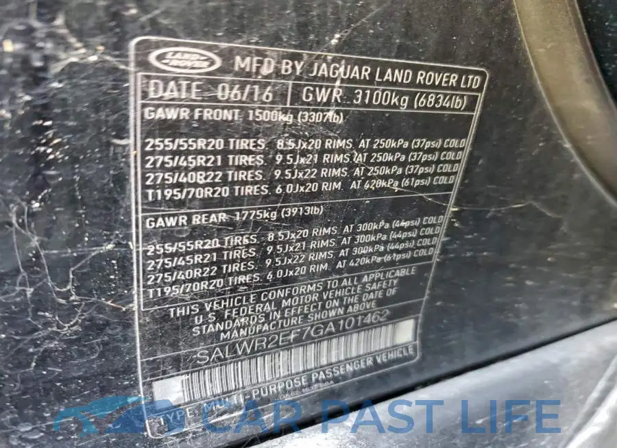 SALWR2EF7GA101462# 12