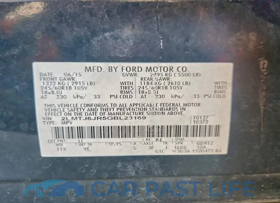 2LMTJ6JR5GBL23169# 13